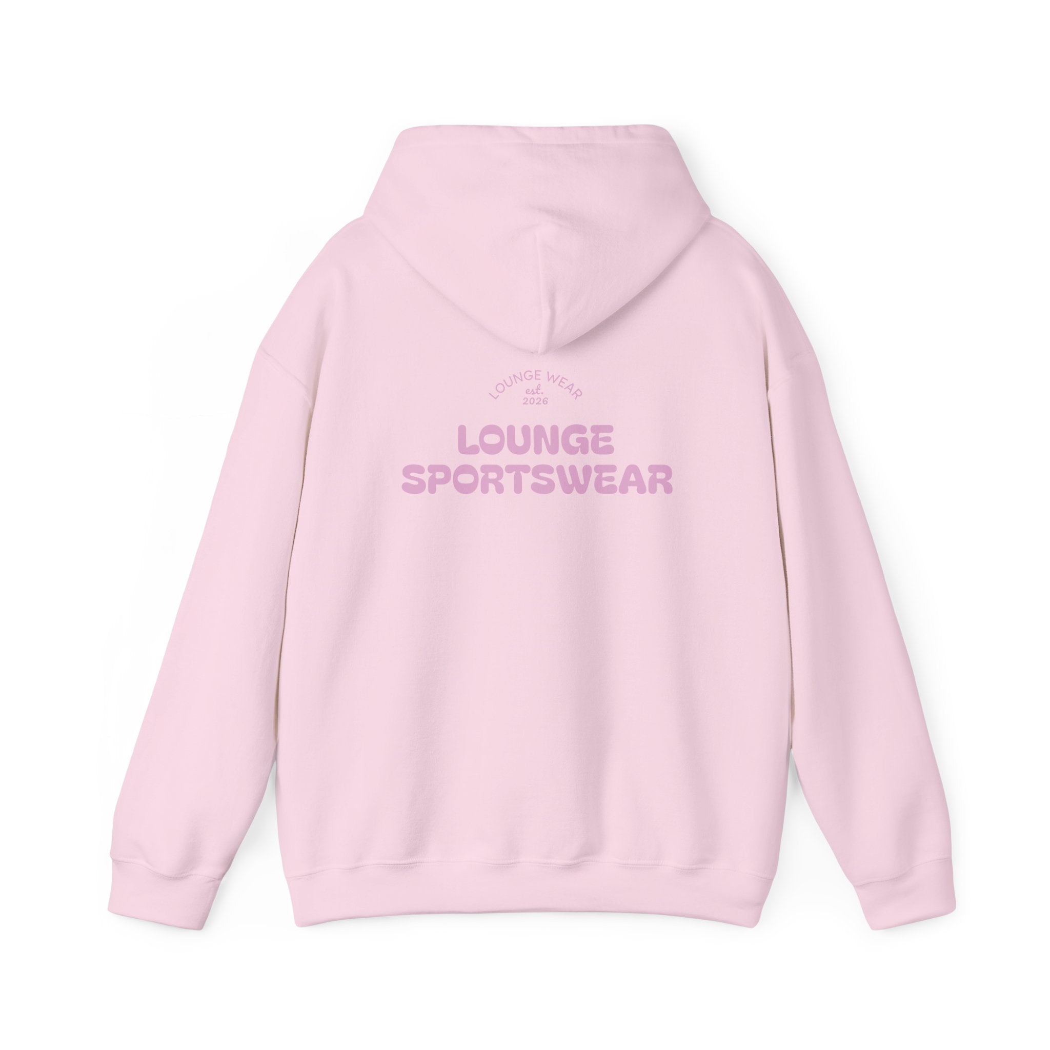 Lounge Sportswear Hoodie — Pastel Pink Relaxed Fit Hoodie