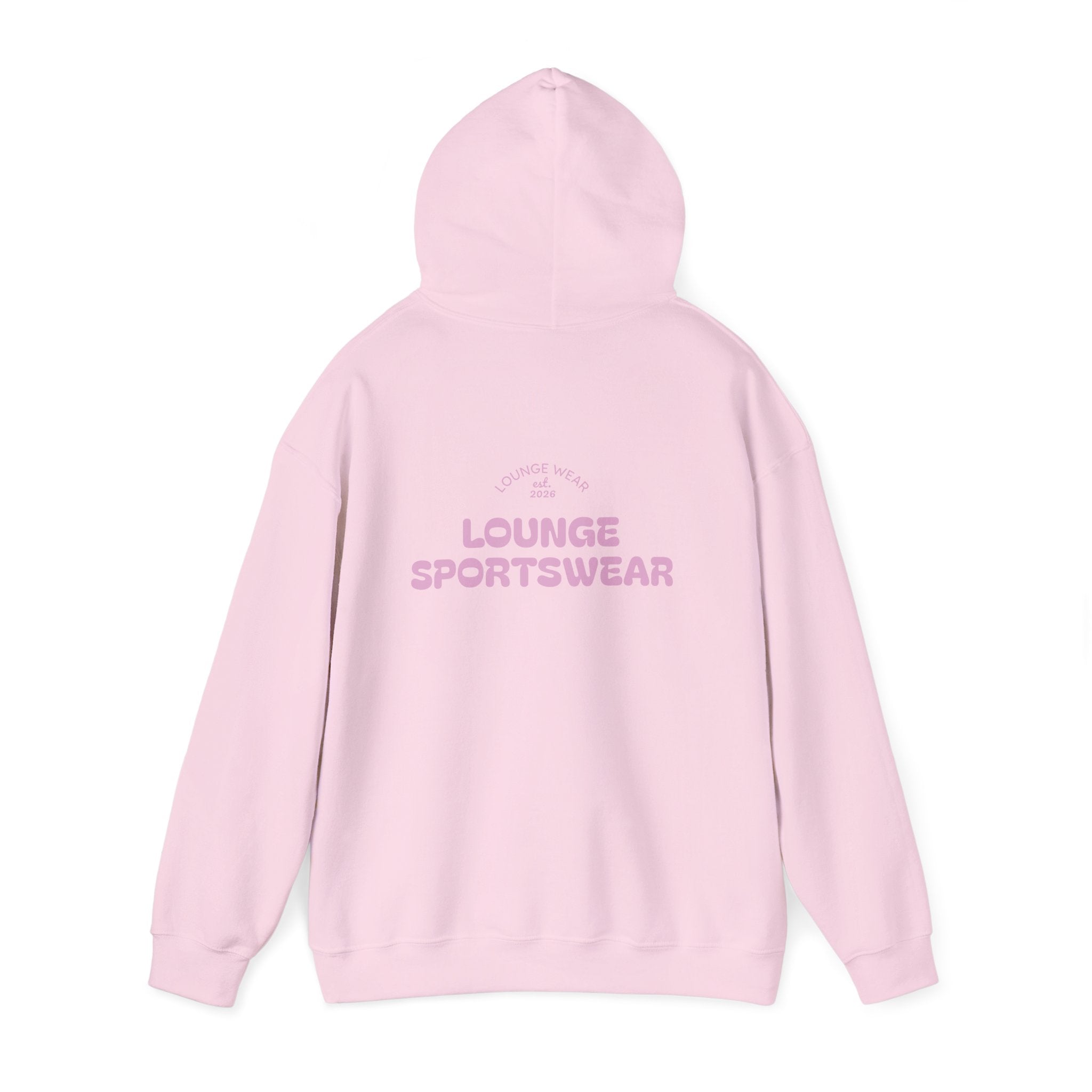 Lounge Sportswear Hoodie — Pastel Pink Relaxed Fit Hoodie